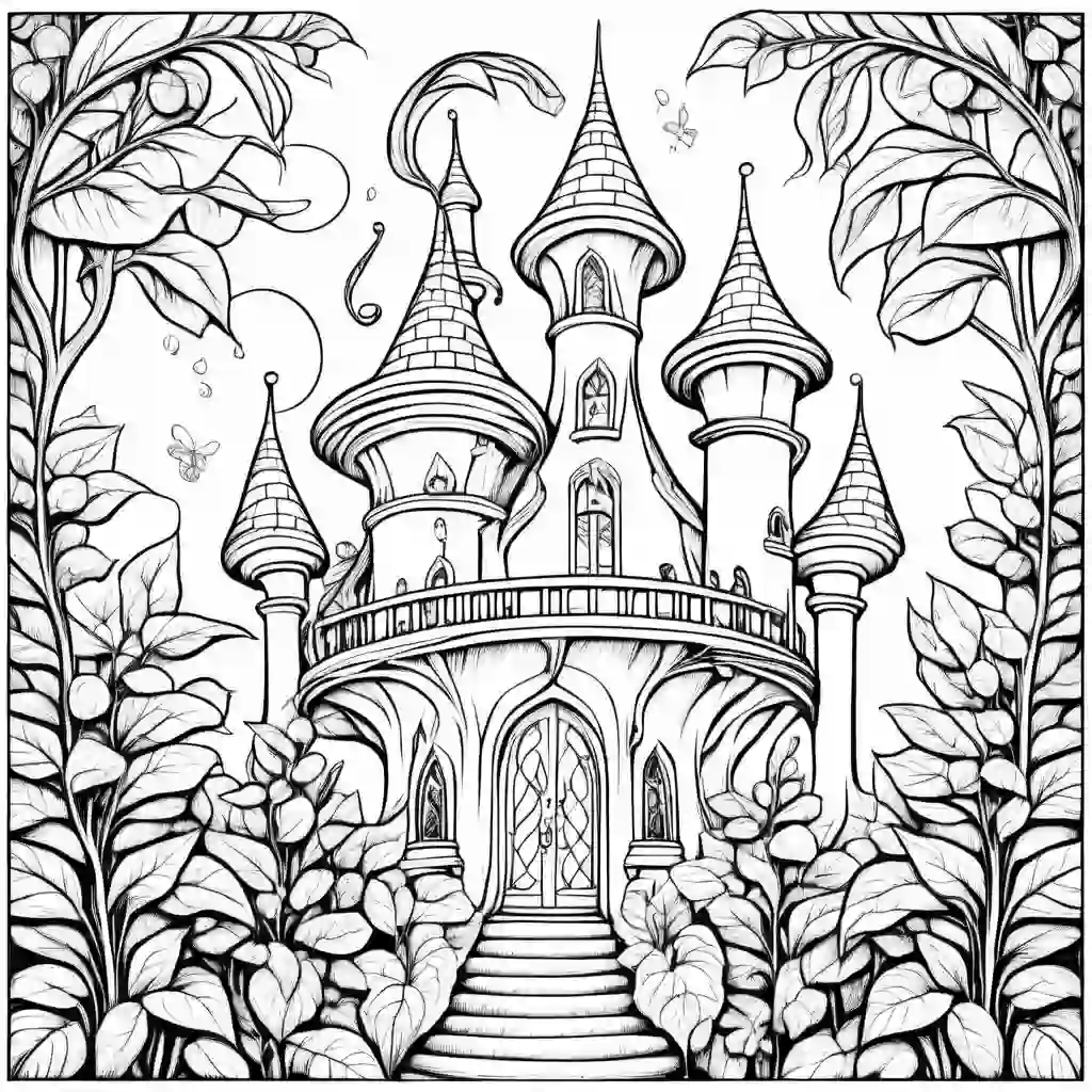 Magic Beanstalk coloring pages